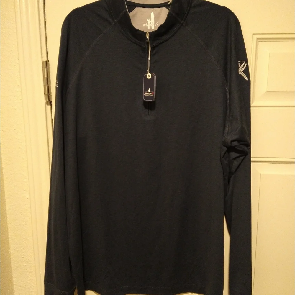 NWT Johnnie-O Freeborne Active Golf 1/4 Zip Pullover Men's sz XL W/Logo $118. - Picture 3 of 9
